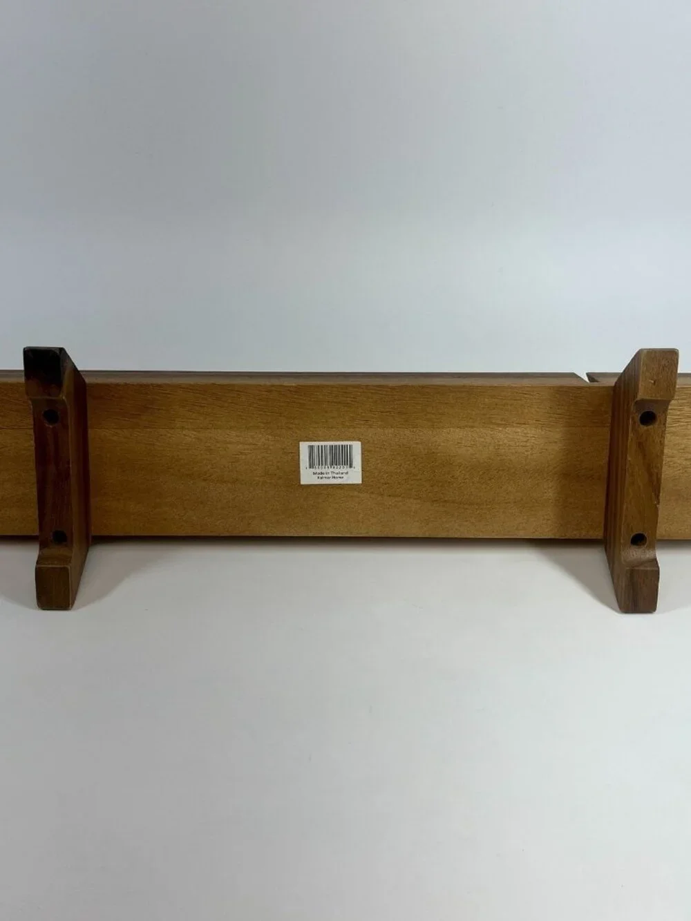 Vintage Kalmar French Baguette Bread Holder Slicing Cutting Board Teak MCM